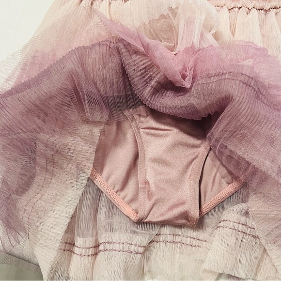 Weissman Just As I Am MC Medium (11-12) Pink and Purple Tiered Tie Front Dress - Picture 6 of 8